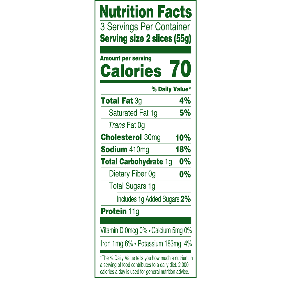 Applegate Organics Black Forest Ham Nutrition Facts