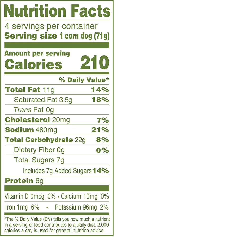 Sonic Corn Dog Nutrition Info: Calories, Ingredients & More